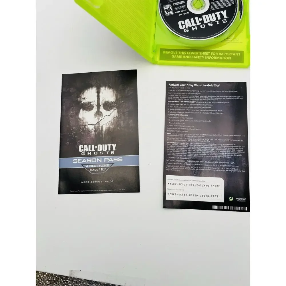 Call of Duty Ghosts Xbox 360 Game 2013 CIB Tested Works VG Condition
